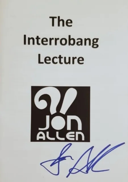 The Interrobang Lecture 2017 by Jon Allen